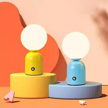 Настольная лампа LED Type-C перезаряжаемый ночник для спальни ПК настольное украшение настольная лампа освещение гостиной 3 Colors красный