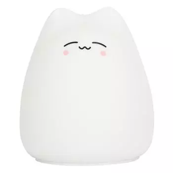 Настольная лампа Мини Силиконовый Светильник Освещение Детская Спальня Ночь 7 Цветов Светодиодов Защита Глаз