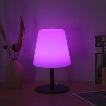 Настольная лампа Neoglint RGB, цветной настольный светильник с пультом дистанционного управления, цепочка, выключатель, прикроватная лампа