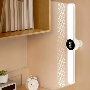 Настольная лампа Подвесные магнитные часы Настольная лампа светодиодная USB перезаряжаемая бесступенчатая регулировка яркости шкаф для гардероба Ночной светильник