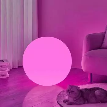 Настольная лампа RGB Sphere Atmosphere Ball Light 16 цветов с регулировкой яркости переменного или постоянного тока для домашнего декора спальни фойе гостиной патио вечеринки 12 cm&USB Plug