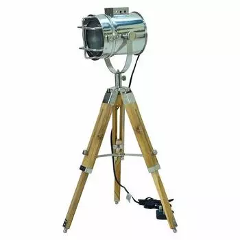 Настольная лампа ручной работы 73,66 см, хромированная отделка в морском стиле. Стильный дизайнер