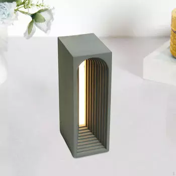 Настольная лампа с рассеянным светом, центральный элемент из цемента, регулируемый ночной орнамент для домашнего телевизора белый