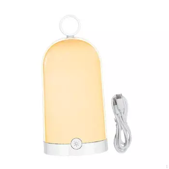 Настольная лампа с регулировкой освещенности у кровати, перезаряжаемый портативный ночник для спальни белый