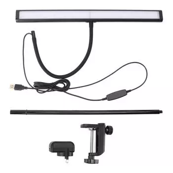 Настольная лампа с зажимом Eye Caring Dimmable 3 Color Temp Adjustable Gooseneck LED Table Light with USB