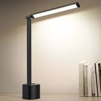 Настольная лампа светодиодная беспроводная перезаряжаемая Bravzurg 5000mAh настольная лампа настольная лампа для учебы стильная регулируемая легко наносится на стол непрямой свет подходит для