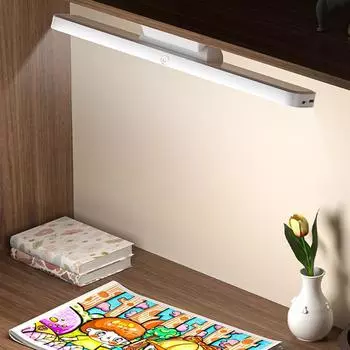 Настольная лампа, светодиодная USB-перезаряжаемая лампа, настольная лампа с бесступенчатым затемнением, подвесная магнитная ночная лампа для спальни, настольные лампы для чтения