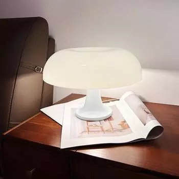 Настольная лампа в виде гриба, светодиодная прикроватная лампа с мягким свечением, регулируемая цветовая температура, декоративная современная настольная лампа A оранжевый