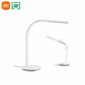 Настольная лампа Xiaomi Mijia Philips, 3 светодиода, умная лампа для чтения, 10-уровневая сенсорная лампа с затемнением, стол, прикроватная тумбочка, датчик окружающего света для студентов, офис