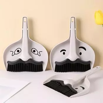 Настольная маленькая метла с совком Эргономичный размер Ручка Компактный набор Защелкивающийся дизайн Столешница A