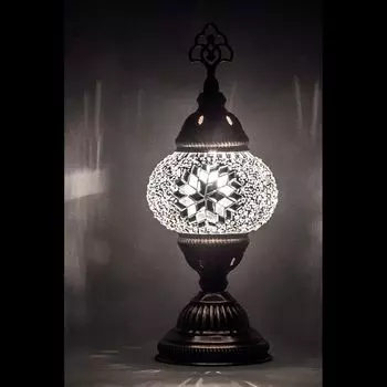 Настольная маленькая мозаичная лампа