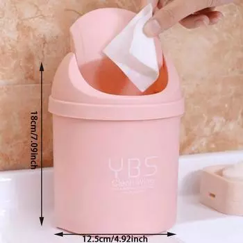 Настольная мини-контейнер для мусора, небольшой мусорный бак для дома с ящиками для хранения на столе L