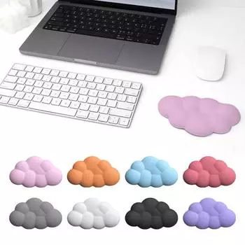 Настольная мышь, подставка для запястий, в форме облака, нескользящая основа, автоматический отскок, губка с эффектом памяти, офисный компьютер, ноутбук, игровой ноутбук