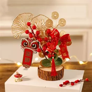 Настольная новогодняя елка с подсветкой, искусственная рождественская елка с настольным украшением своими руками для домашнего праздничного декора One Size