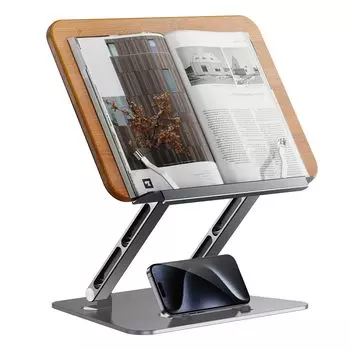 Настольная подставка для чтения книг, музыкальная подставка из дерева, высота для чтения, подставка для планшета, обучающая подставка для книг, кулинария, плавный складной смартфон, поставляется с