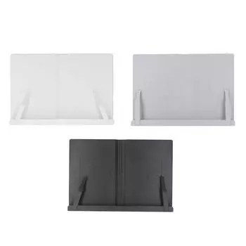 Настольная подставка для чтения Многофункциональная эргономичная настольная регулируемая подставка для книг ABS для планшета мобильного телефона Black