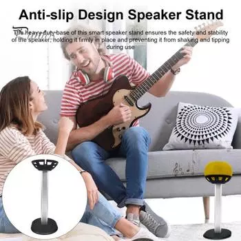 Настольная подставка для динамика, прочная несущая нескользящая конструкция, высокая стабильность, настольный кронштейн для динамика для HomePod Mini серебряный