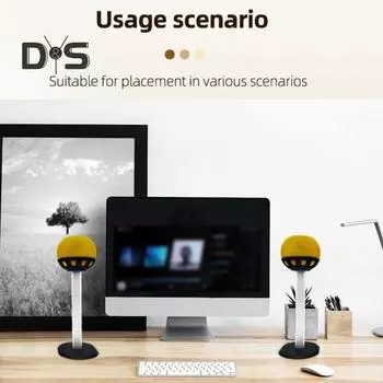 Настольная подставка для динамика, прочная несущая нескользящая конструкция, высокая стабильность, настольный кронштейн для динамика для HomePod Mini серебряный