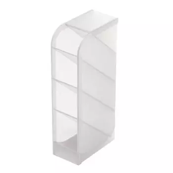 Настольная подставка для хранения 4 секции прозрачный пластиковый наклонный держатель для ручек для общежития студенческий прозрачный прозрачный