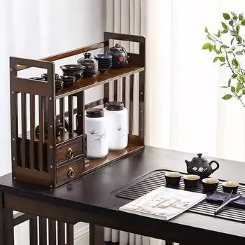 Настольная подставка для хранения чайных чашек и чайников, маленькая подставка для чайного сервиза Duobaoge, украшения для чайного столика, подставка для хранения чая