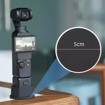 Настольная подставка для камеры Yousheng с полым портом для зарядки, широкая совместимость, гибкая силиконовая подставка для Osmo Pocket 3 чёрный