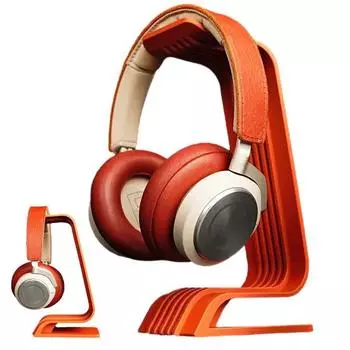 Настольная подставка для наушников 2-в-1 держатель для наушников игровая гарнитура крепление под столом крючок для хранения наушников кабели сумки оранжевый