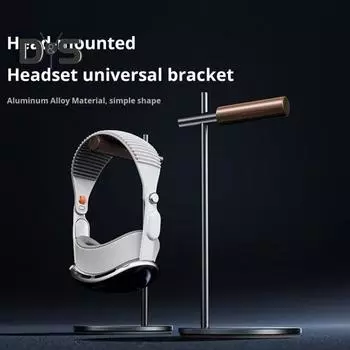 Настольная подставка для наушников, высокая устойчивость, нескользящая конструкция, широкая совместимость, проводной и беспроводной кронштейн для поддержки наушников серый