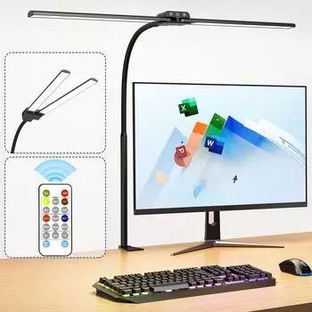 Настольная подставка с пультом дистанционного управления, настольная светодиодная подставка KableRika с двумя сенсорными лампами, пультом дистанционного управления, таймером, регулировкой яркости, исследованием PSE, гарантия включена в комплект поставки: