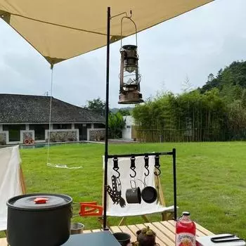 Настольная полка для хранения кемпинга, сверхлегкая подвесная стойка для посуды для кемпинга, полка для уличного пикника, барбекю, вешалка для инструментов, подставка для светильника Type A