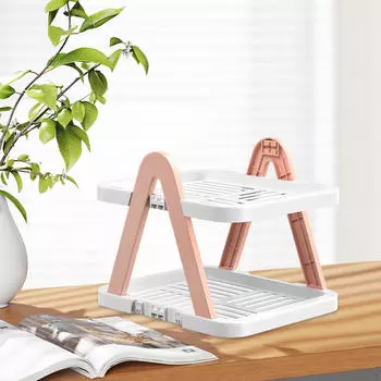 Настольная полка для хранения обуви, многослойная переносная полка для шкафа, органайзер для 2 tiers