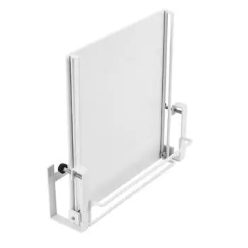 Настольная полка для хранения с высокой несущей способностью, складная конструкция, простая установка, подвесная полка на дверцу кухонного шкафа белый