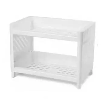 Настольная полка для хранения вещей многофункциональная практичная прочная настольная органайзер для спальни белая