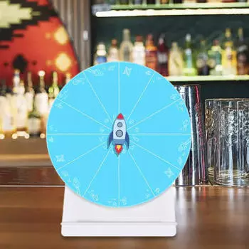 Настольная призовая поворотная платформа с колесом фортуны, портативная рулетка для интерактивной обучающей игры