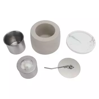 Настольная яма для костра Портативная нержавеющая стальная многослойная мраморная основа Длительное время горения спиртовая яма для костра