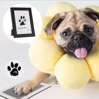 Настольная рамка с принтом лапки питомца и набором чернил «сделай сам», набор памятных подарков на память, значимый набор рамок для фотографий на память о питомце для домашнего декора