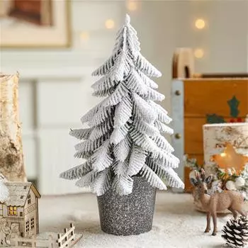 Настольная рождественская елка с подсветкой, искусственная рождественская елка с настольным украшением своими руками для домашнего праздничного декора One Size