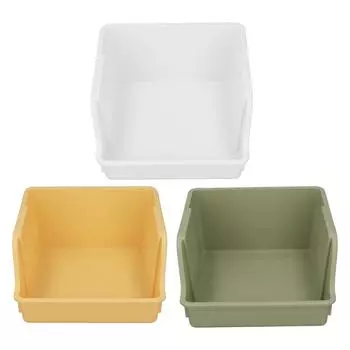 Настольная стойка для хранения книг с ручкой из полипропилена, U-образная, с большим отверстием, большой вместимостью, настольное хранилище книг Yellow