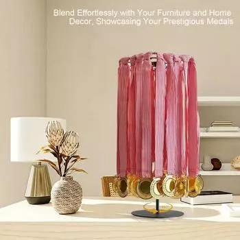 Настольная стойка для хранения медалей, устойчивая к коррозии, вращающаяся на 360 градусов