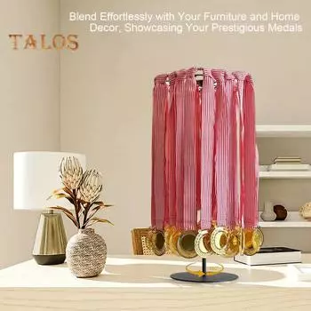 Настольная стойка для хранения вешалок для медалей, устойчивая к коррозии, вращающаяся на 360 градусов стойка для показа вешалок для медалей чёрный