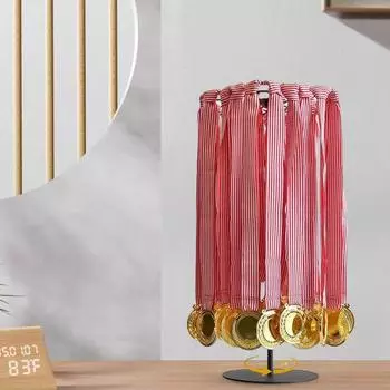 Настольная стойка для хранения вешалок для медалей, устойчивая к коррозии, вращающаяся на 360 градусов стойка для показа вешалок для медалей чёрный