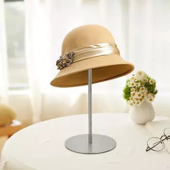 Настольная стойка для шляп, держатель для шиньонов для спальни, магазин париков, магазин одежды серебряный