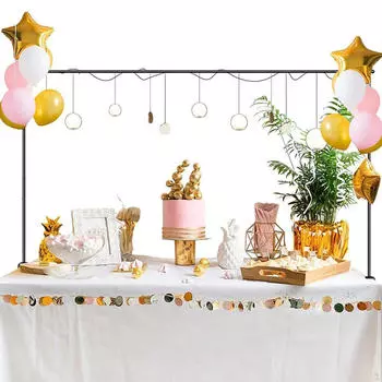 Настольная стойка с зажимами, арка, 100 шт. воздушных шаров, регулируемая для годовщины