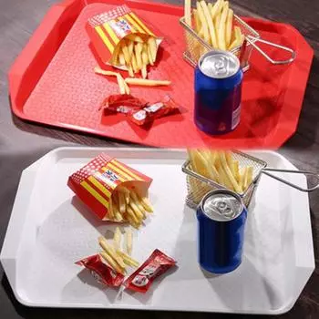 Настольная тарелка для хранения без запаха, противоскользящая, кухонные принадлежности, отличный китайский стиль, пластиковый прямоугольный поднос для еды, для дома