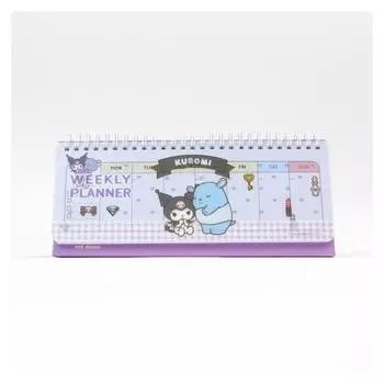 Настольная универсальная подставка Sanrio Персонажи Еженедельный планировщик Календарь еженедельного планирования, Куроми