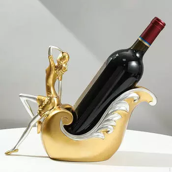 Настольная винная стойка, органайзер для хранения бутылок, украшение для дисплея, подставка для статуи