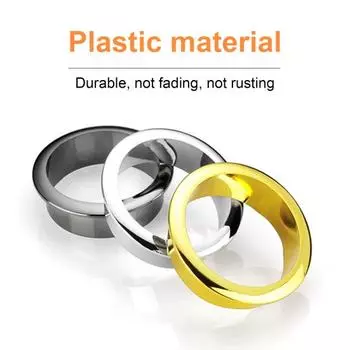 Настольная втулка для шнура, крышка для кабельного отверстия, высокая прочность, съемная, универсальная, простая установка серебряный