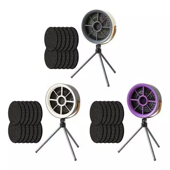 Настольная вытяжка, перезаряжаемая, съемная, регулируемый угол наклона, с фильтром, вытяжной вентилятор, мини-вытяжка для общежития, автофургона, готовки серый