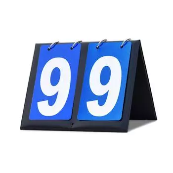 Настольное табло с перекидными цифрами для спортивных соревнований, мультиспортивное табло, табло с перекидными цифрами для ведения счета, простое в использовании C синий