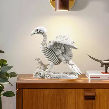 Настольное украшение, скульптура животного, креативная коллекционная статуэтка скелета, декоративная фигурка для полки