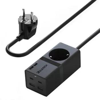 Настольное зарядное устройство, зарядное устройство USB C с функцией быстрой зарядки, зарядная станция на 65 Вт с 4 портами, для iPhone, iPad, MacBook, Samsung и других устройств